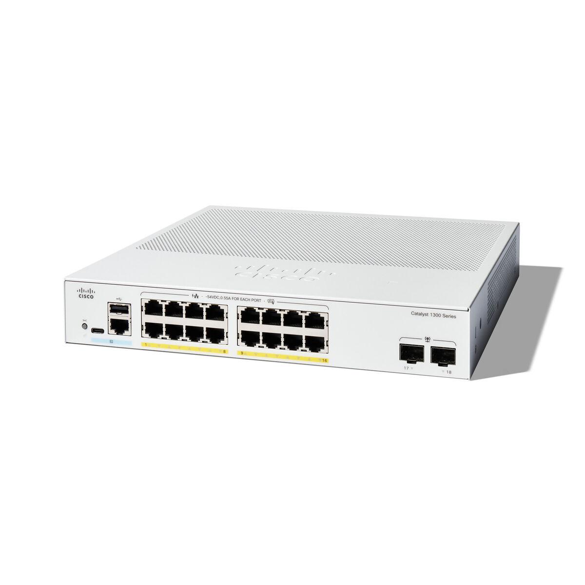 Cisco Catalyst C1300 Managed 16x1gbe 2xgbe Sfp Poe 120w Switch