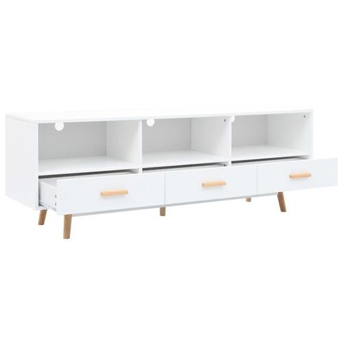 Tv-skab i MDF 160 x 40 x 55 cm hvid