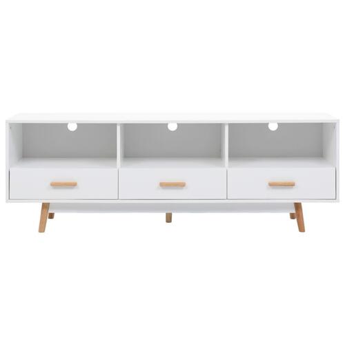 Tv-skab i MDF 160 x 40 x 55 cm hvid
