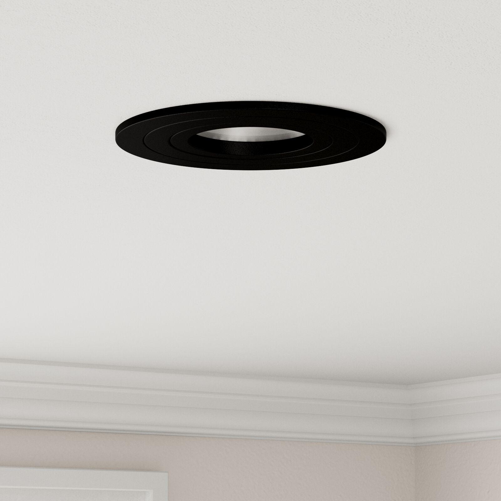 Spotlights med spotlights 24 stk Sort 9 x 9 x cm Aluminium