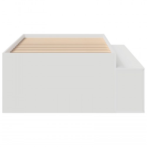 Opbevarings Sengestel Hvid 90x200 cm