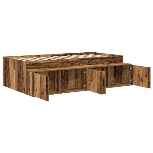Opbevarings Sengestel Gammelt Træ 90x200 cm