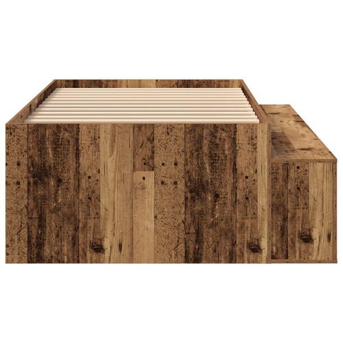 Opbevarings Sengestel Gammelt Træ 90x200 cm