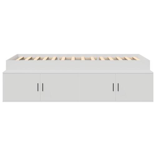 Opbevaringsseng hvid 75x190 cm
