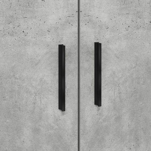 Opbevaringsseng Betongrå Konstrueret træ 100 x 200 cm