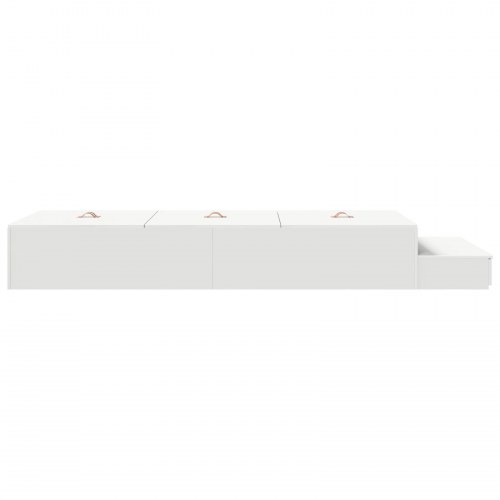 Opbevaringssengestel Hvid Konstrueret træ 236,5 x 100 x 31,5 cm