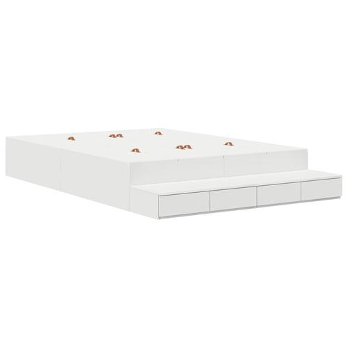 Opbevaringsseng Hvid 140x200 cm