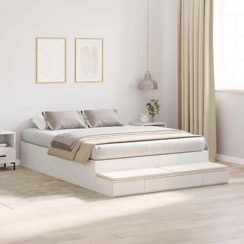 Opbevaringsseng Hvid 140x200 cm