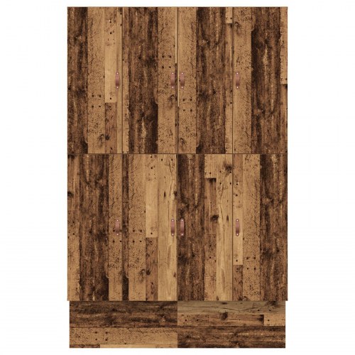 Opbevaringsseng ramme Gammelt træ Konstrueret træ 150 x 200 cm