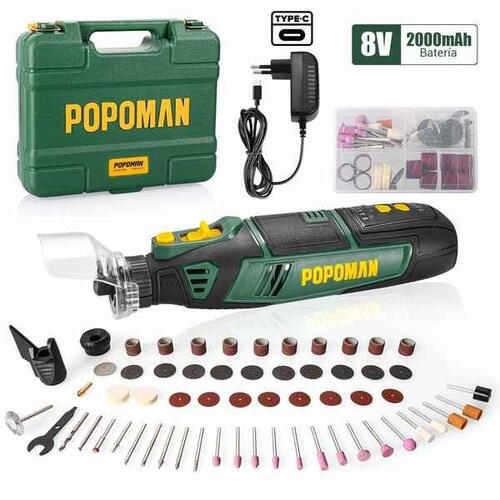 Vinkelsliber Mini POPOMAN Elektrisk 8V (OUTLET D)