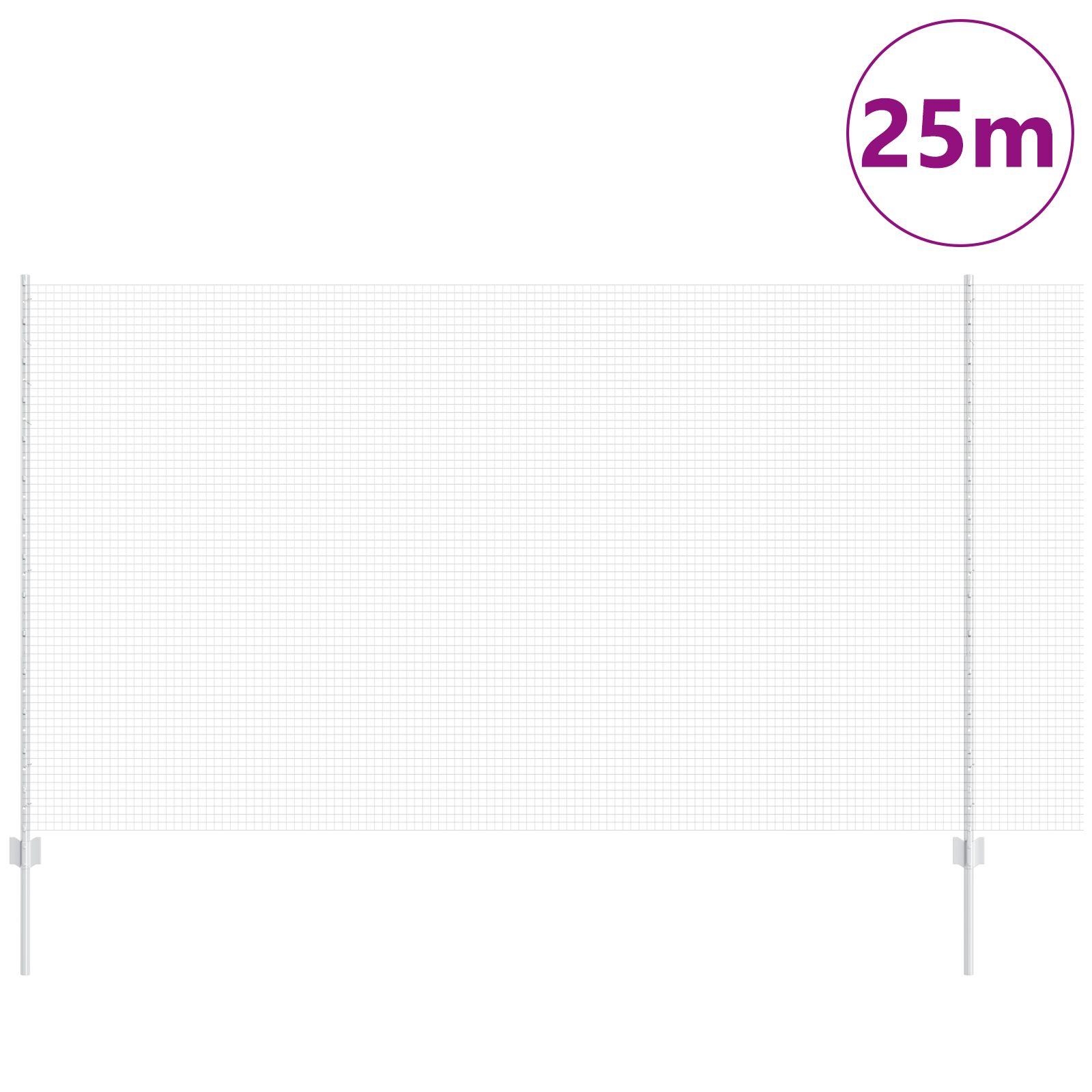 SvejsestÃ¥lhegn med stolper 25 Ã 1,4 m - varmgalvaniseret stÃ¥l