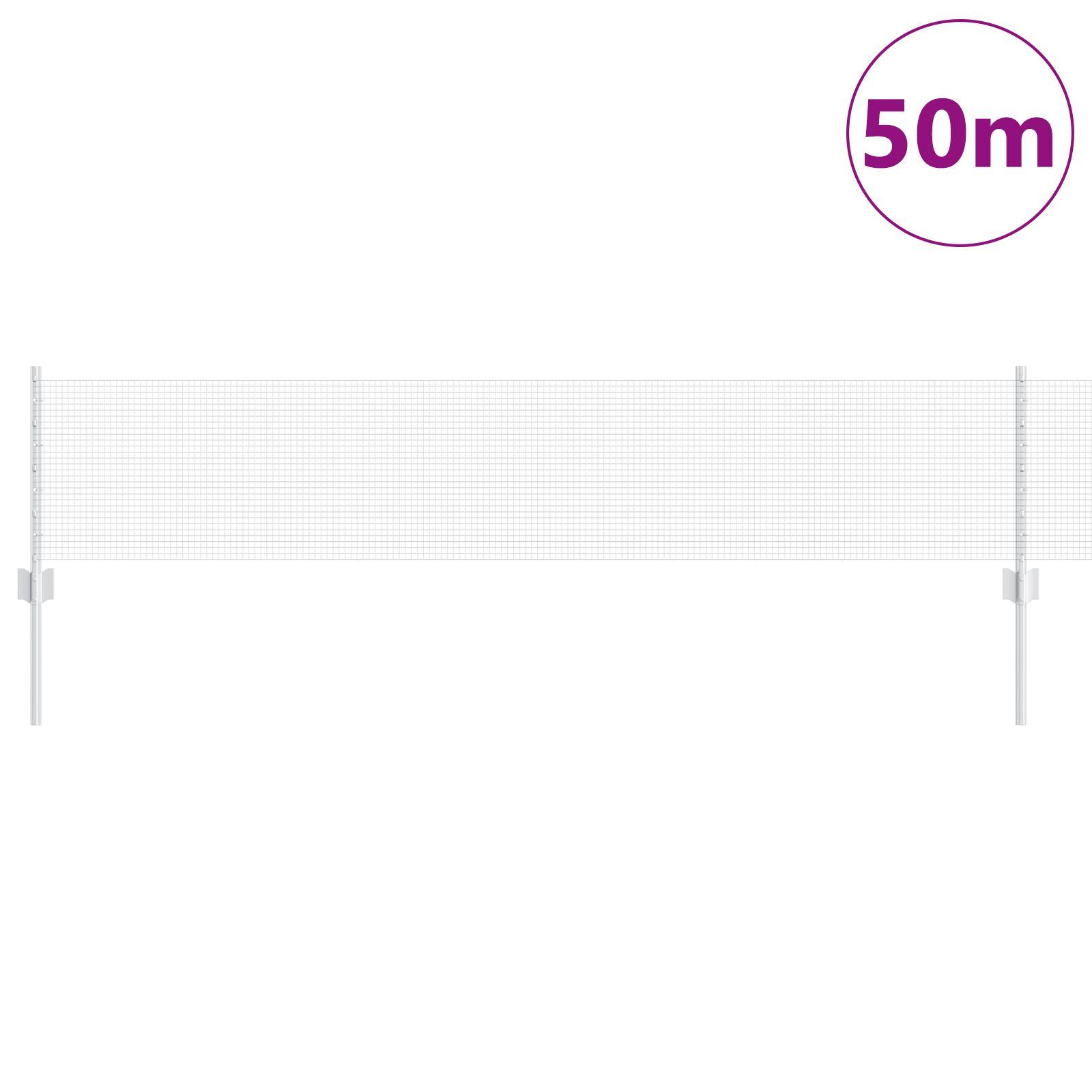 Hegn og Post Sølv 0,4 x 50 m Stål