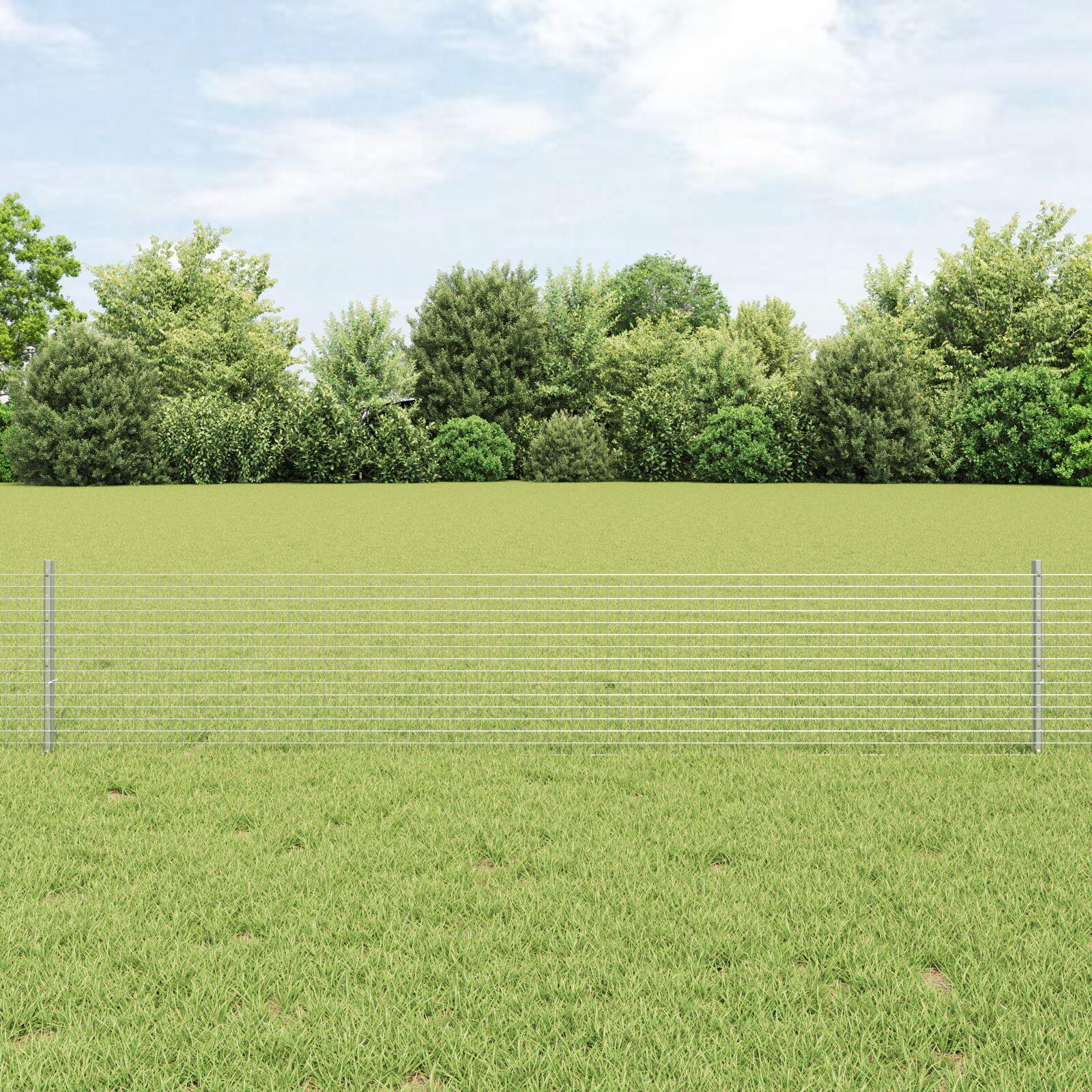 Hegn og Post Sølv 0,4 x 50 m Stål