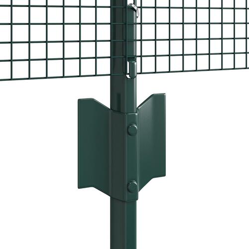 Welded Wire Fence med 5 U-Pæle Grøn 0,4x10 m Stål
