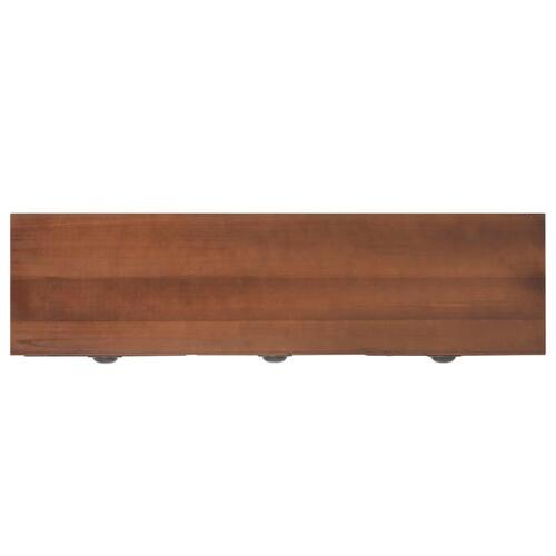 Konsolbord med 3 skuffer 120x30x76 cm massivt grantræ