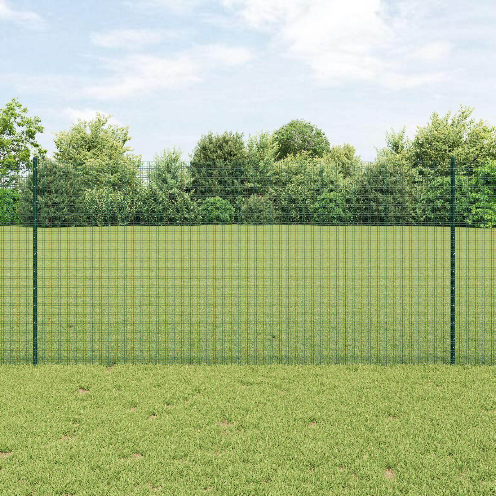 SvejsestÃ¥lhegn med stolper 50 Ã 1,2 m - PVC-belagt stÃ¥l, grÃ¸n mesh