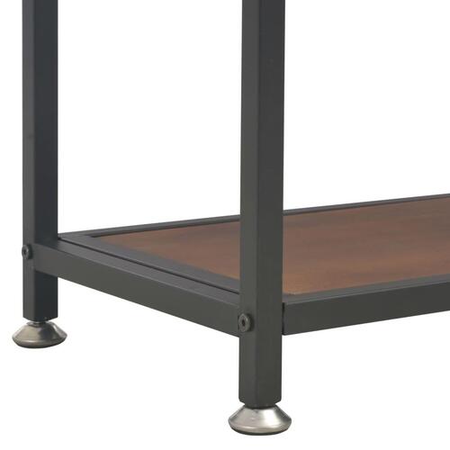 Konsolbord med 3 skuffer 120x30x76 cm massivt grantræ