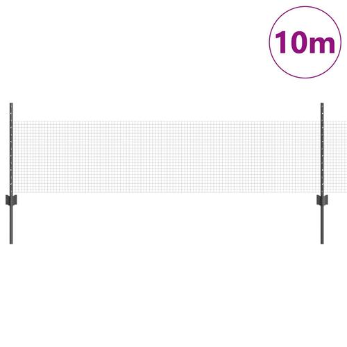 Havehegnsæt Sæt af 2 Grå Galvaniseret stål 10 x 0.5 m