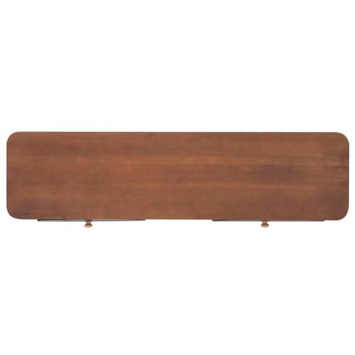 Konsolbord med 2 skuffer 120x30x75 cm massivt grantræ