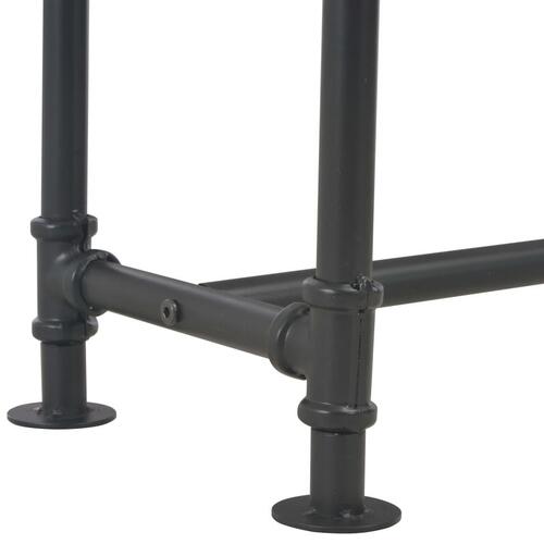 Konsolbord med 2 skuffer 120x30x75 cm massivt grantræ