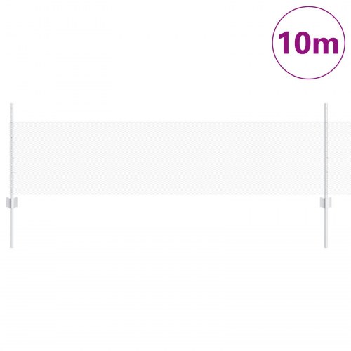 Hegnsøjler 5 stk U-Channel 60 cm Galvaniseret Stål, Hexagon Hegn 0.5x10 m Galvaniseret Stål