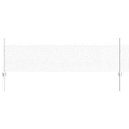 Hegnsøjler 5 stk U-Channel 60 cm Galvaniseret Stål, Hexagon Hegn 0.5x10 m Galvaniseret Stål