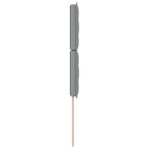Sengegavl Lysegrå Lysegrå Stof 80 cm Polstret sengegavl