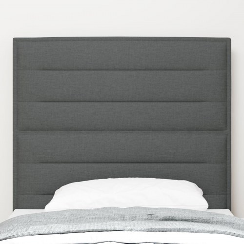 Sengegavl Mørk Grå Stof 80 cm Rektangulær Modern