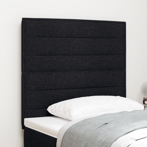 Senggavl Sort Stof 80 cm Senggavl Rektangulær Moderne