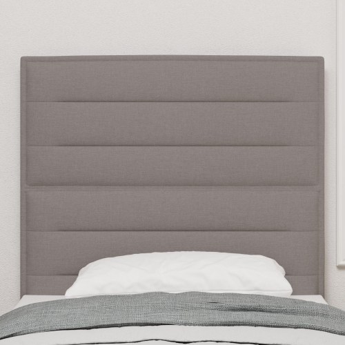 Sengegavl Taupe Stof 80 cm Rektangulær Moderne Polstret