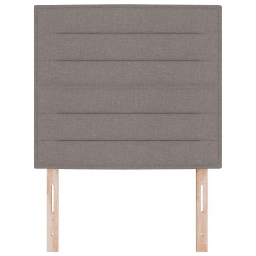 Sengegavl Taupe Stof 80 cm Rektangulær Moderne Polstret