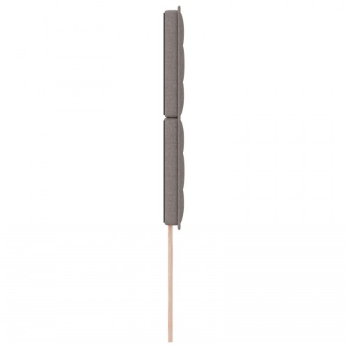 Sengegavl Taupe Stof 80 cm Rektangulær Moderne Polstret