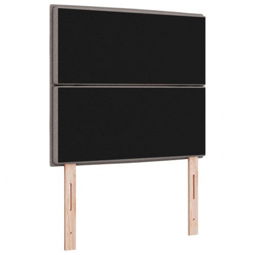 Sengegavl Taupe Stof 80 cm Rektangulær Moderne Polstret