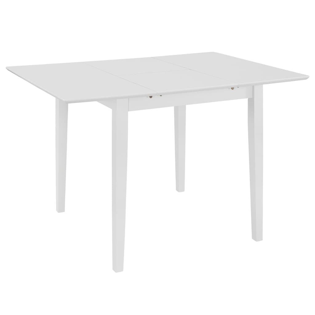 Billede af Udvideligt spisebord (80-120) x 80 x 74 cm MDF hvid
