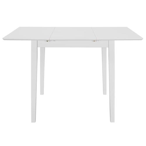 Udvideligt spisebord (80-120) x 80 x 74 cm MDF hvid
