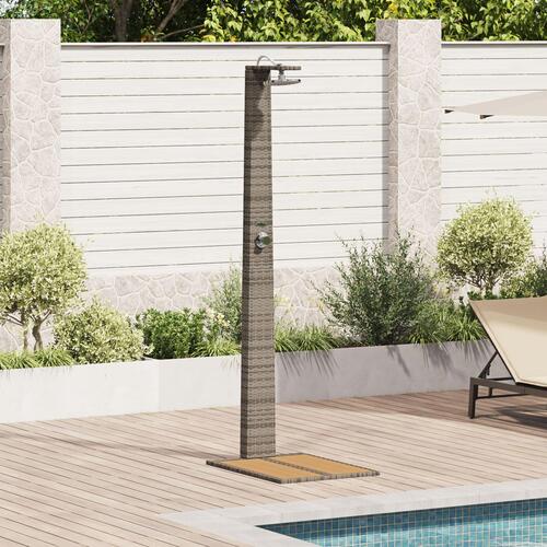 Have Bruser Grå 60x80x214 cm Poly Rattan