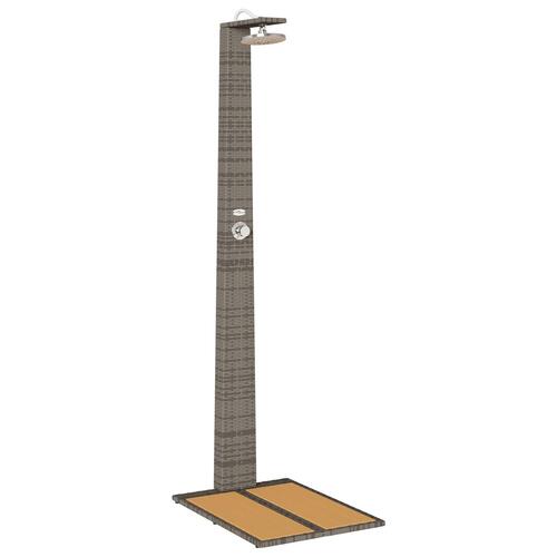 Have Bruser Grå 60x80x214 cm Poly Rattan