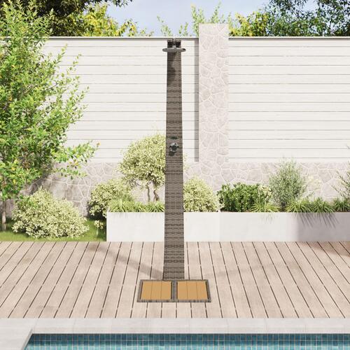 Have Bruser Grå 60x80x214 cm Poly Rattan