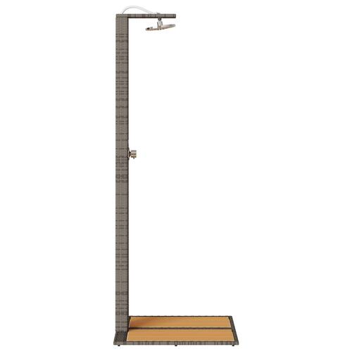 Have Bruser Grå 60x80x214 cm Poly Rattan