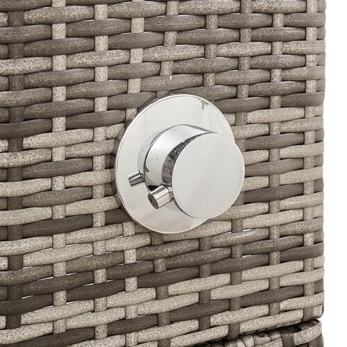 Have Bruser Grå 60x80x214 cm Poly Rattan