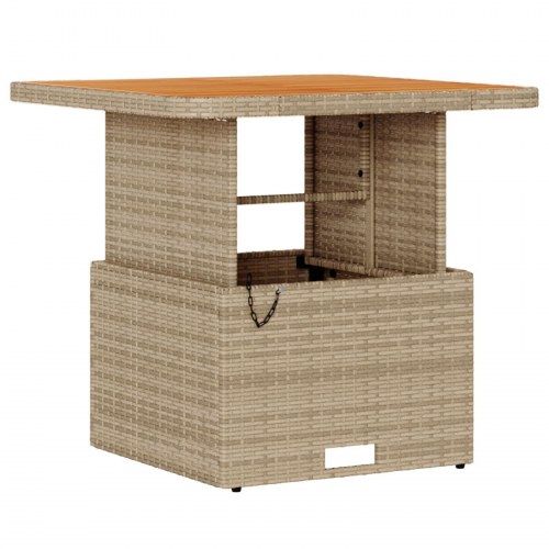 3-delt have spisesæt med puder Beige Poly Rattan Akacie