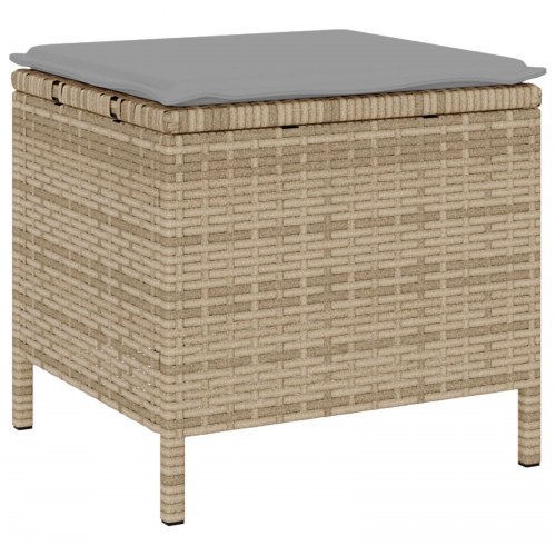 3-delt have spisesæt med puder Beige Poly Rattan Akacie
