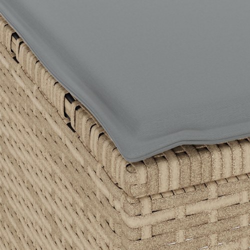 3-delt have spisesæt med puder Beige Poly Rattan Akacie
