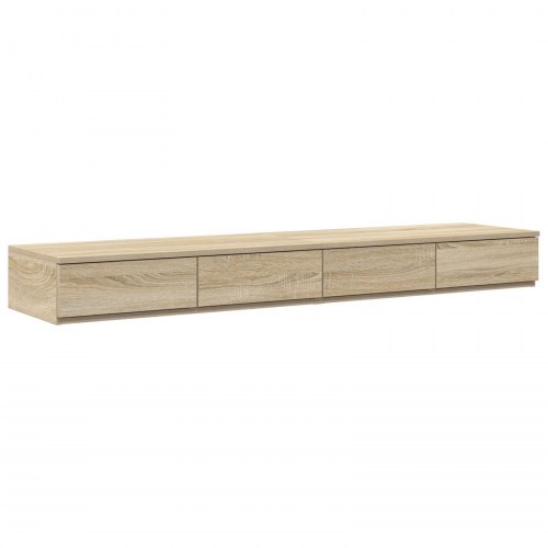 Sengebord Sonoma egetræ Konstrueret træ 150 x 36,5 x 16,5 cm