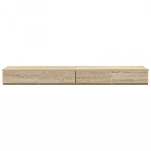 Sengebord Sonoma egetræ Konstrueret træ 150 x 36,5 x 16,5 cm