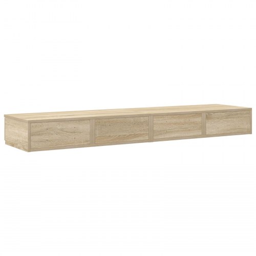 Sengebord Sonoma egetræ Konstrueret træ 150 x 36,5 x 16,5 cm