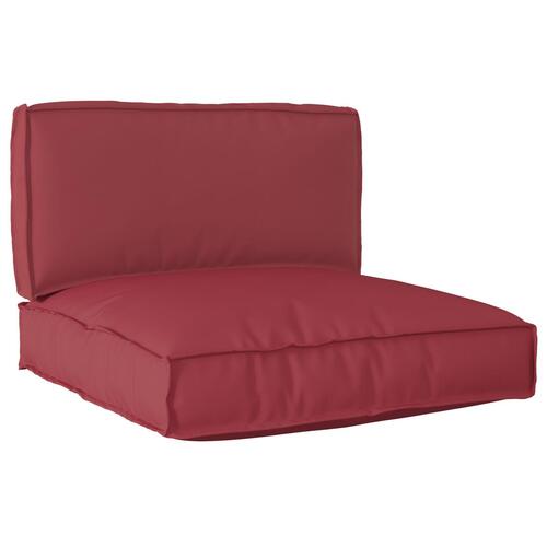 Pallet Pude Sæt Sæt af 2 Bordeaux Polyester Mellem