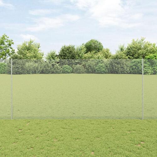 Hegn Spyd 10 stk U-Channel 140 cm Galvaniseret Stål, Sekskantet Hegn 1,4x10 m Galvaniseret Stål
