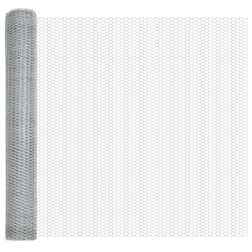 Hegn Spyd 10 stk U-Channel 140 cm Galvaniseret Stål, Sekskantet Hegn 1,4x10 m Galvaniseret Stål