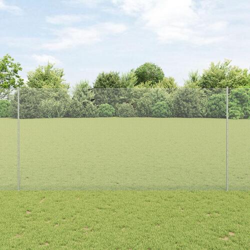Havehegnsæt 2 stk Galvaniseret stål 25 x 1,5 m hegn Holdbar